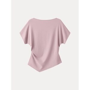 NWT OGL Cotton Lyocell Boatneck Angled Summer Tee Sz XL Momcore Activewear